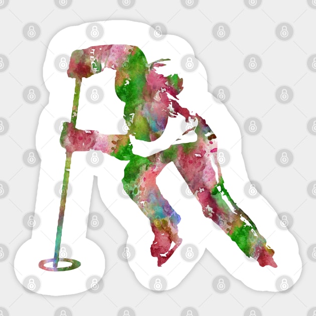 Ringette player Sticker by RosaliArt